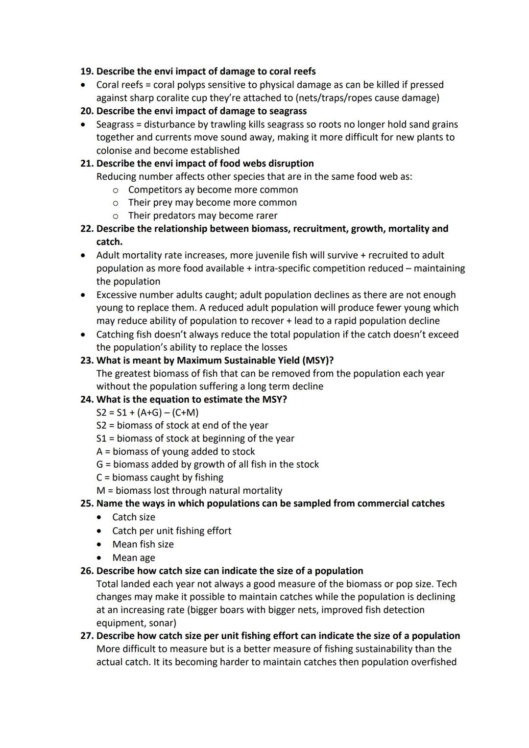 ### 3.5.3 aquatic food resources

1. Why are only a small proportion of our oceans productive?
   Because limiting factors like light levels