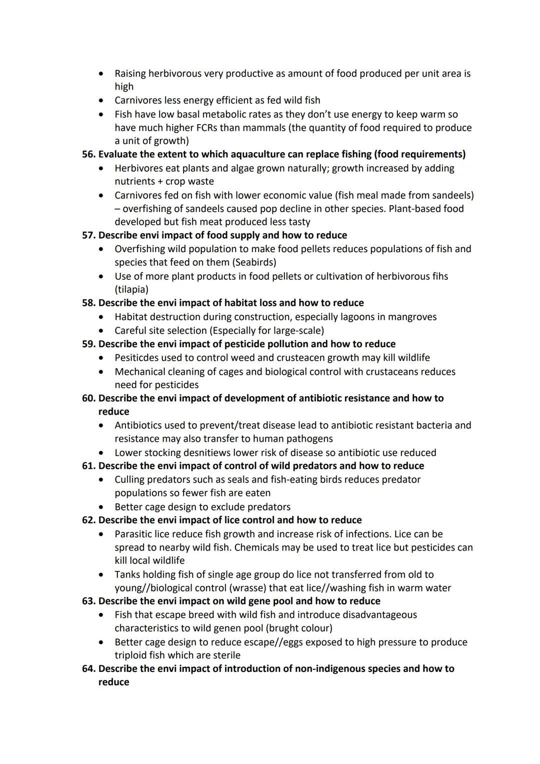 ### 3.5.3 aquatic food resources

1. Why are only a small proportion of our oceans productive?
   Because limiting factors like light levels