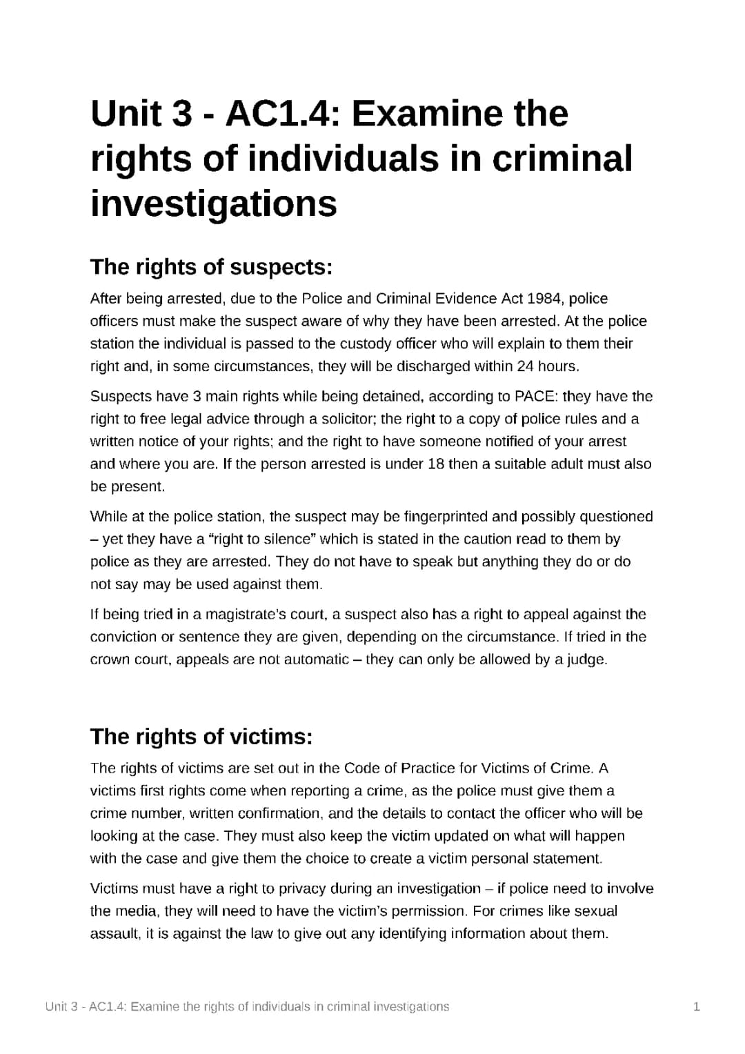 Understanding Your Rights During Criminal Investigations in the UK