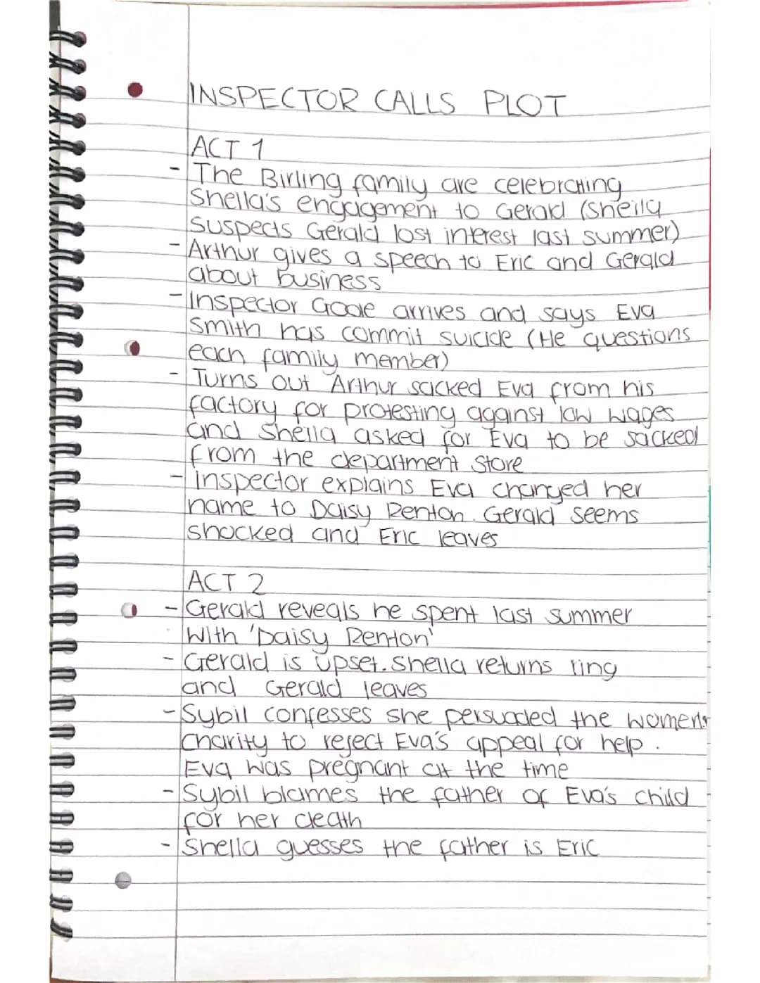 Inspector calls plot summary 