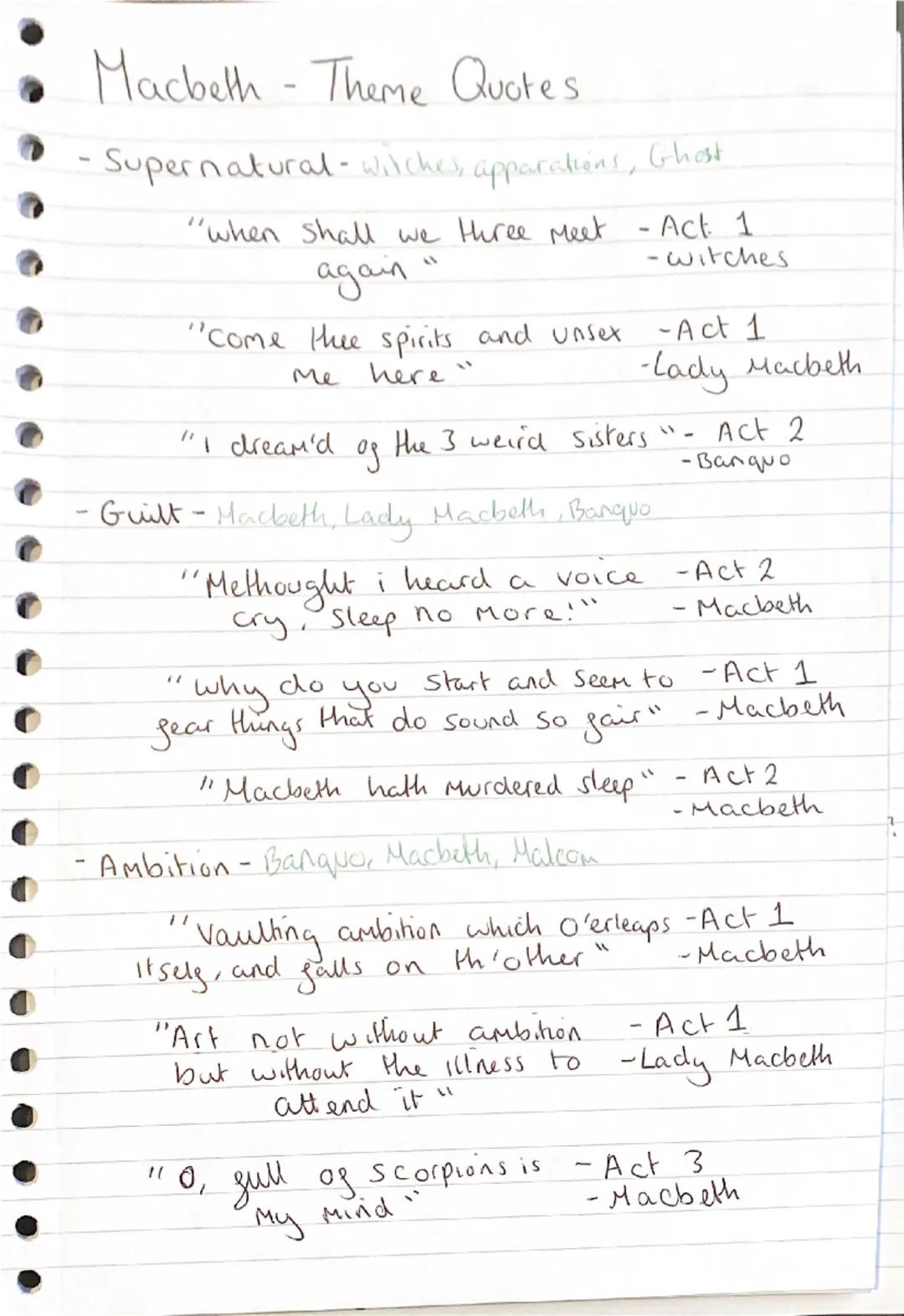 - Macbeth - William Shakespeare.

Context:

- Jacobean era-
    ↳very Superstitious
    ↳ believed in divine right of kings
    ↳clear gende