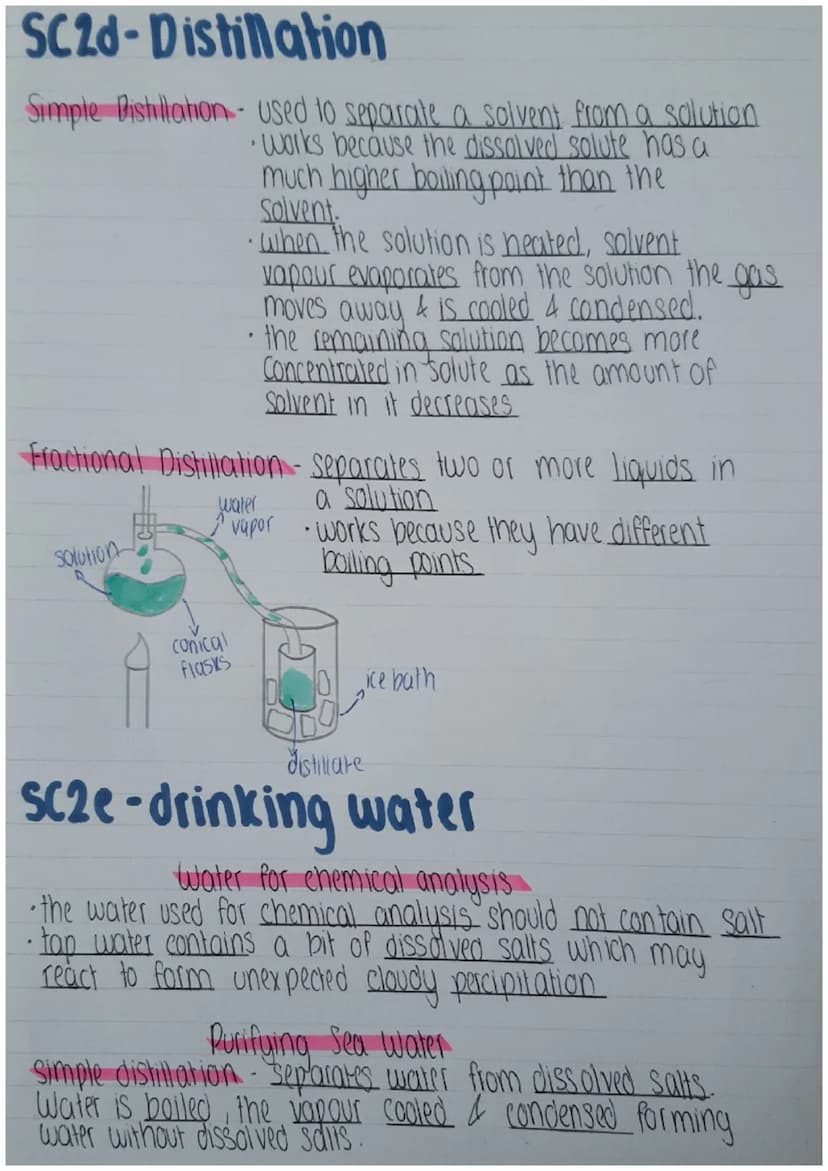 SC2-methods of separating
purifying substances
SC2a-Mixtures
Pure Substance - consists of only one element or compound.
has a fixed composit