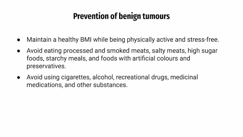 CANCERS AND
TUMOURS BENIGN
TUMOURS
@aleyahafsa What is a tumour?
A tumour is a lump or growth of
tissue made up from abnormal cells.
Tumours