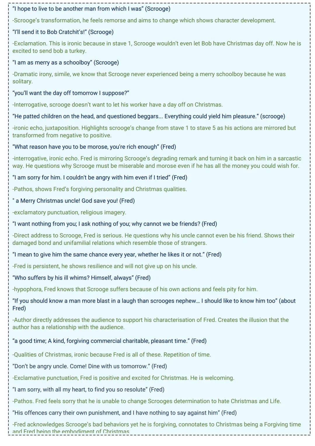 
<h2 id="scroogesdehumanizingremarks">Scrooge's Dehumanizing Remarks</h2>
<p>In the short Christmas carol quotes, Scrooge's dehumanizing com