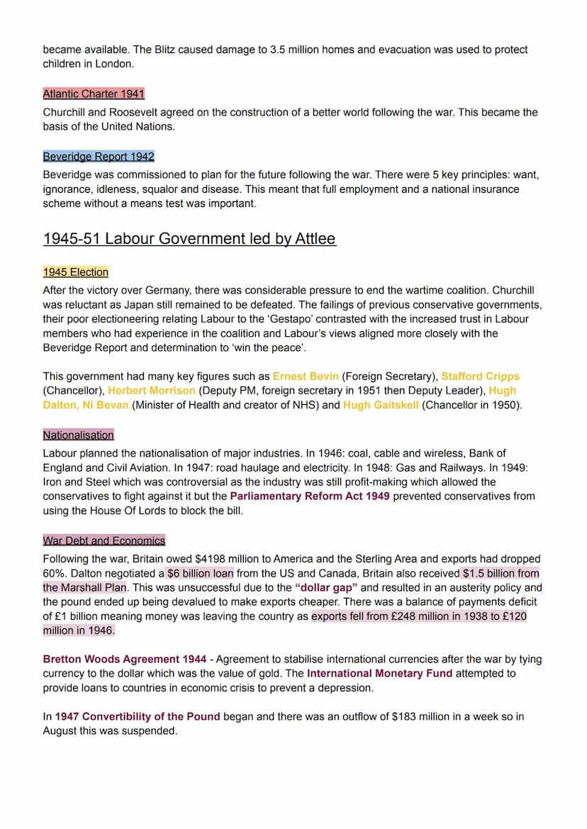 1918-22 Lloyd George Coalition
1918 Election
Following the war, Lloyd George was a very popular figure but he did not have a political party