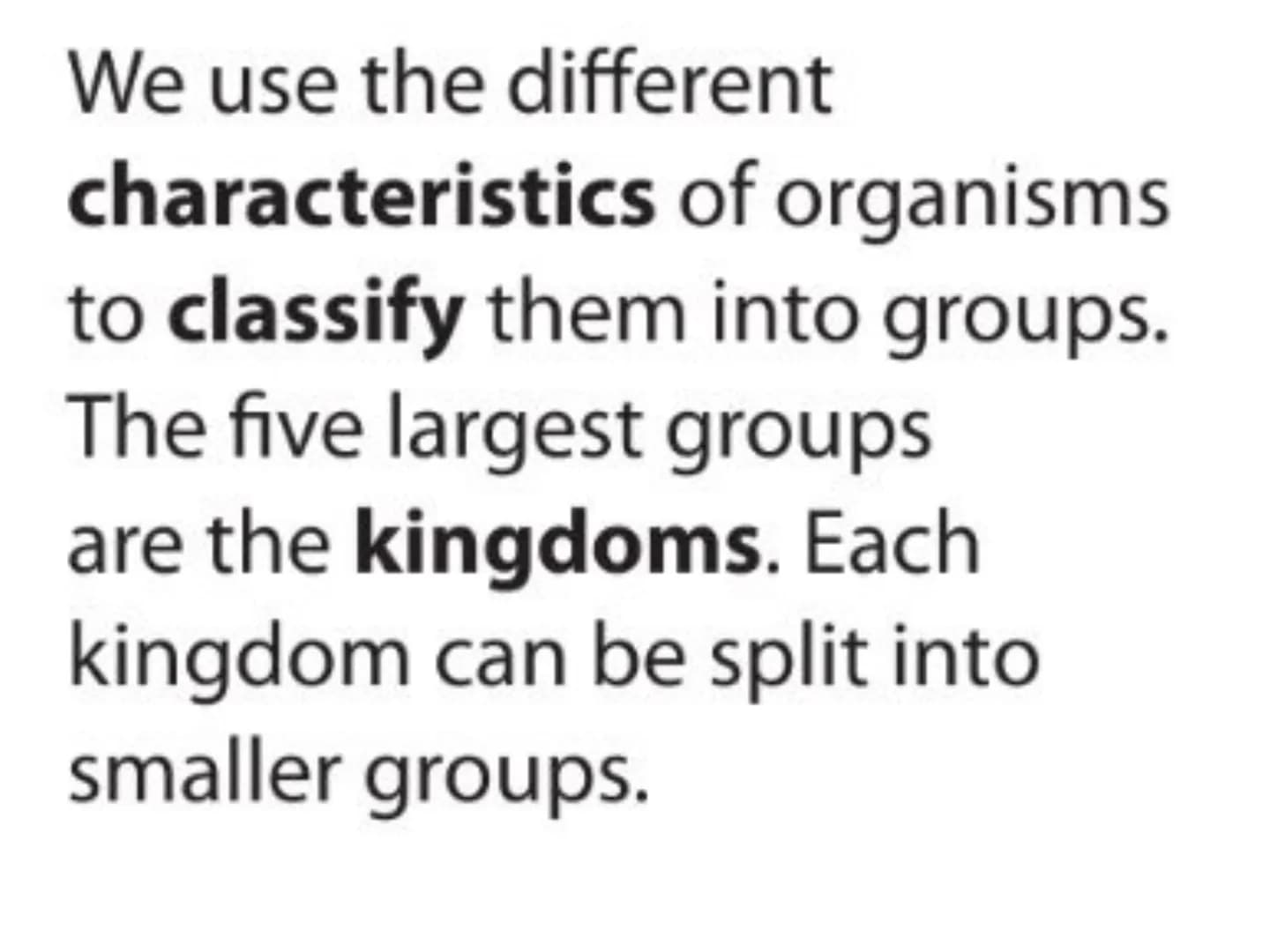 c/w 8Ba Classification and biodiversity
LOS: To be able to:
interpret scientific organism names;
- describe how organisms are classified;
ex
