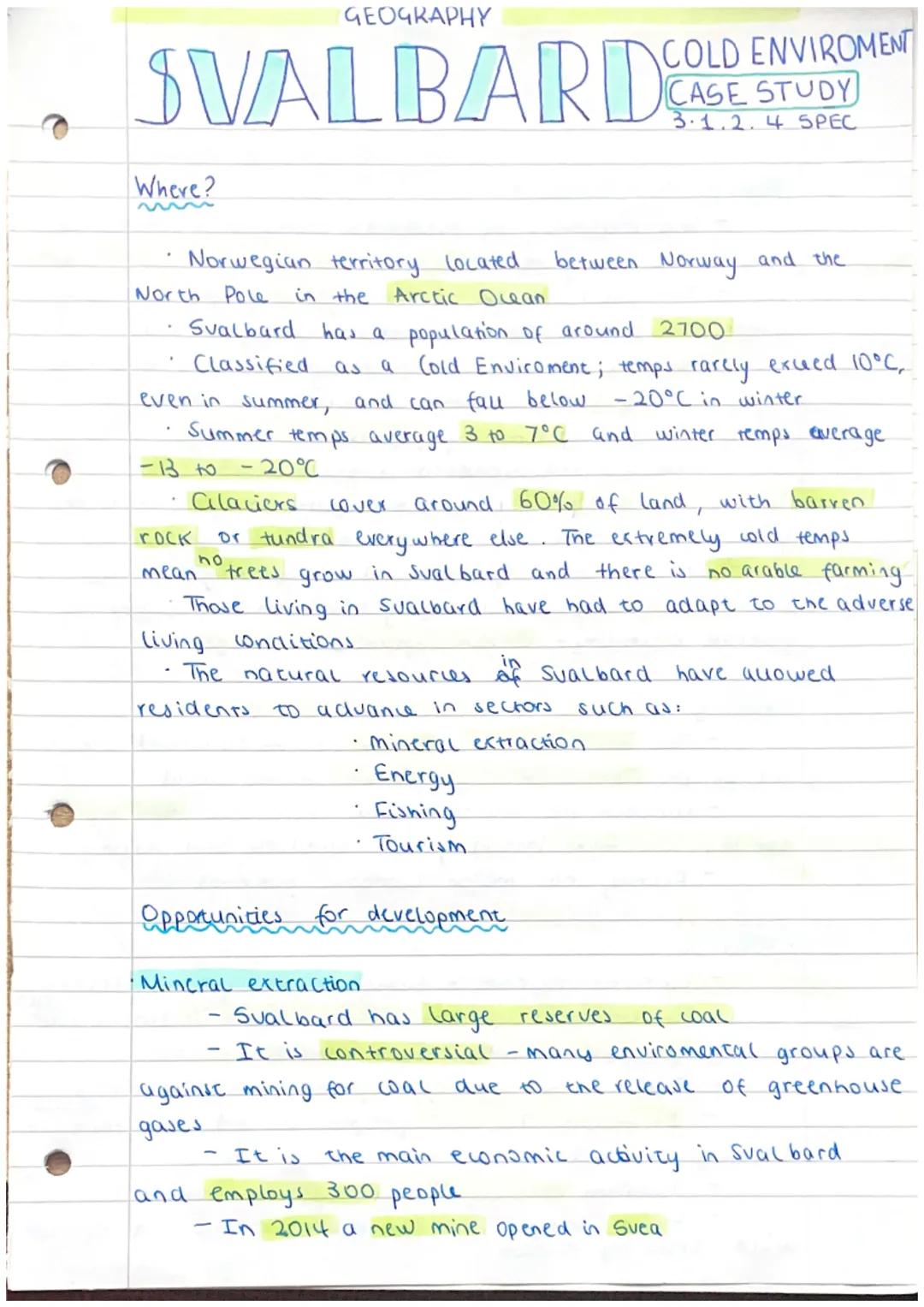 # GEOGRAPHY

# SVALBARDO

# COLD ENVIROMENT
## CASE STUDY
### 3.1.2.4 SPEC

Where?
~
•Norwegian territory located between Norway and the
Nor