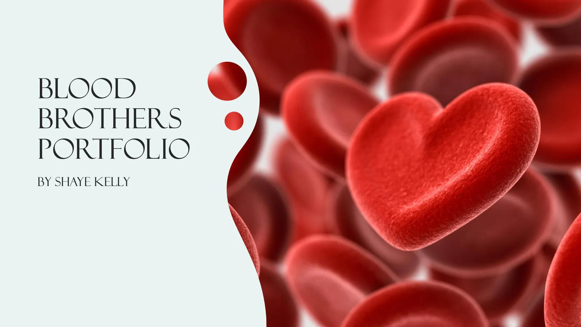 # BLOOD
BROTHERS
PORTFOLIO

BY SHAYE KELLY # CONTEXT AND
# THE WRITER --- OCR Start ---
CONTEXT
Blood brothers is about two twin boys who we