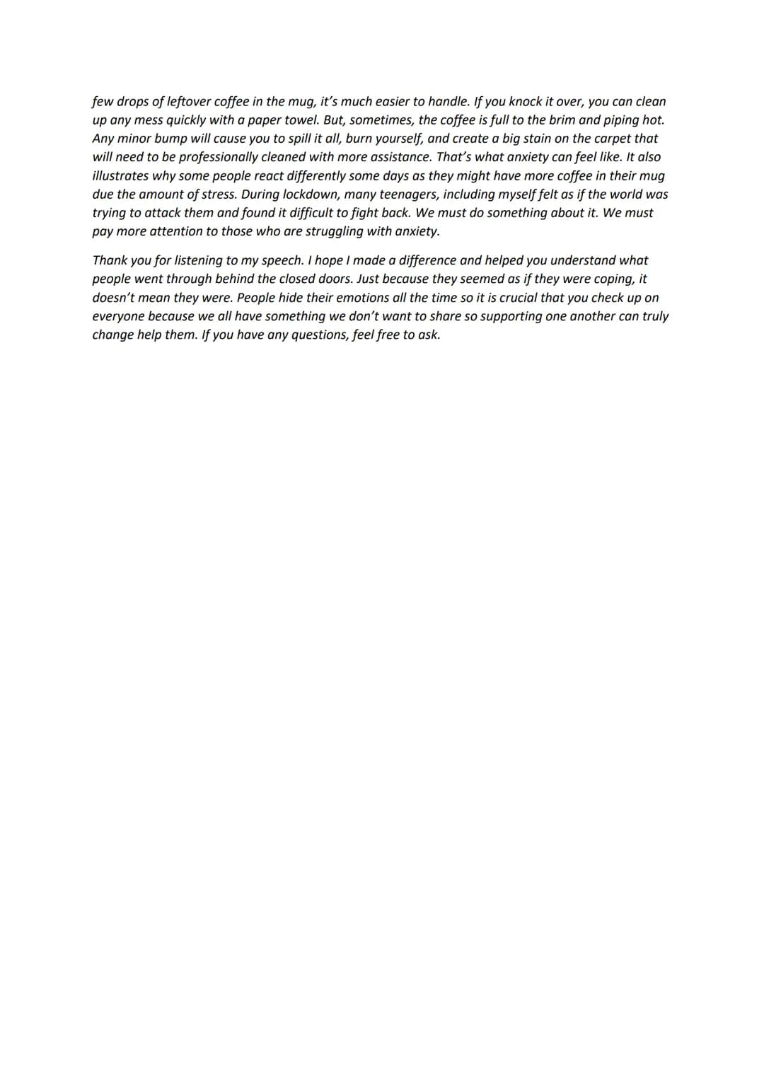 Impact of lockdown on teenagers' mental health
How have you been feeling during the COVID-19 pandemic? Did you struggle with your mental hea