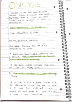 Know biology paper 1 revision notes  thumbnail