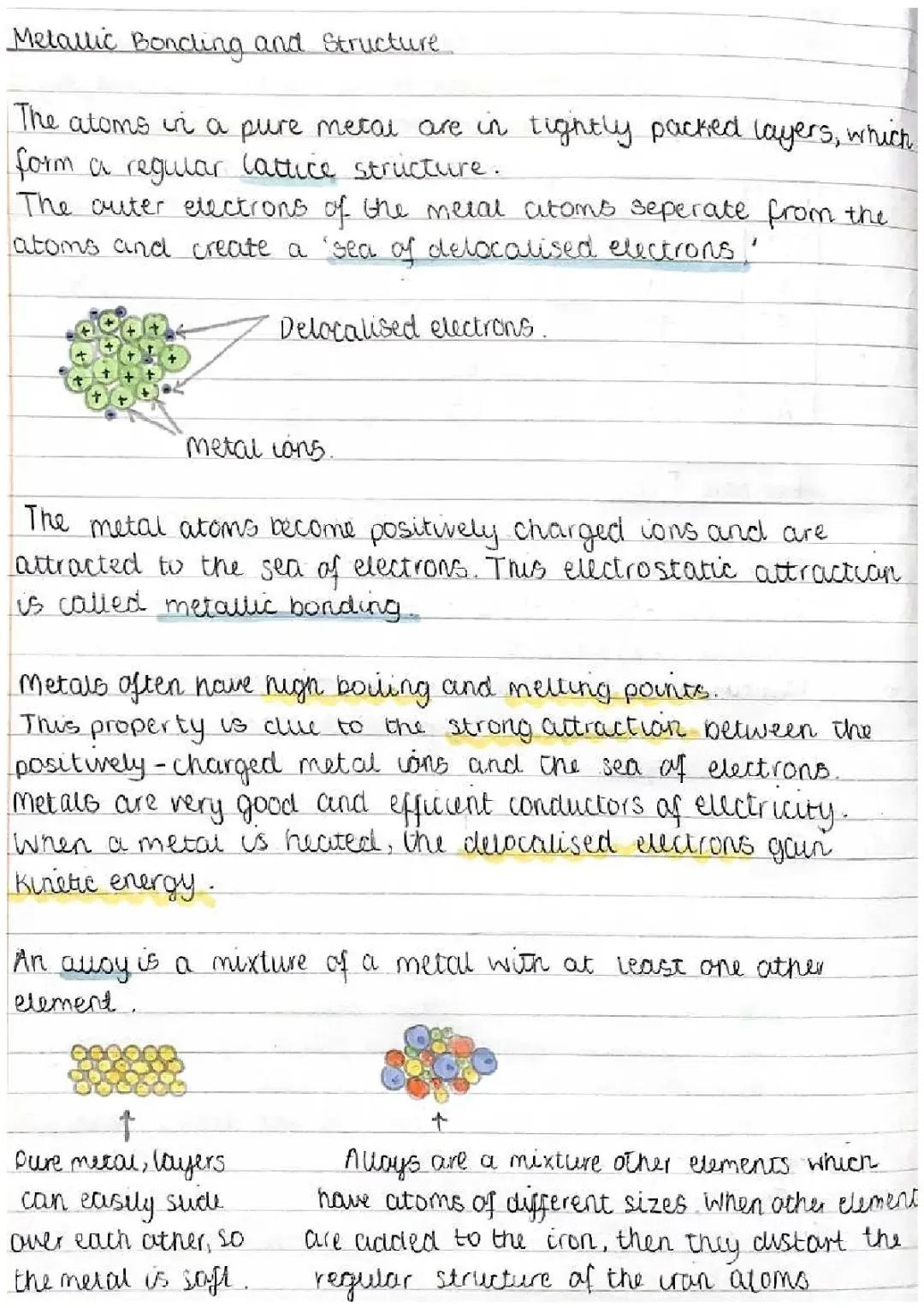 Metallic Bonding and Structure