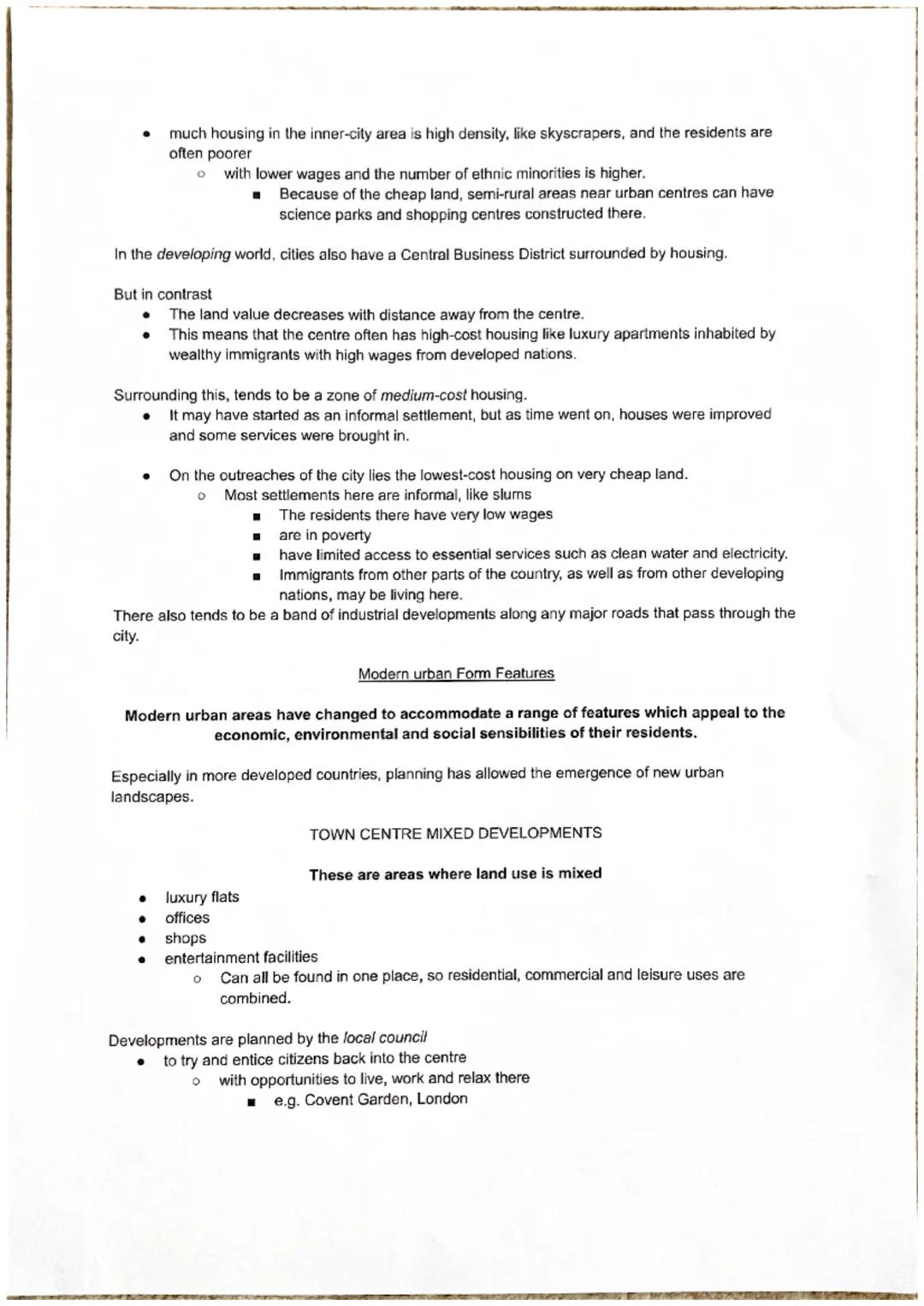 URBANISATION
●
●
The developed world has contributed little to this increase as it experienced mass urbanisation in the
18th and 19th centur