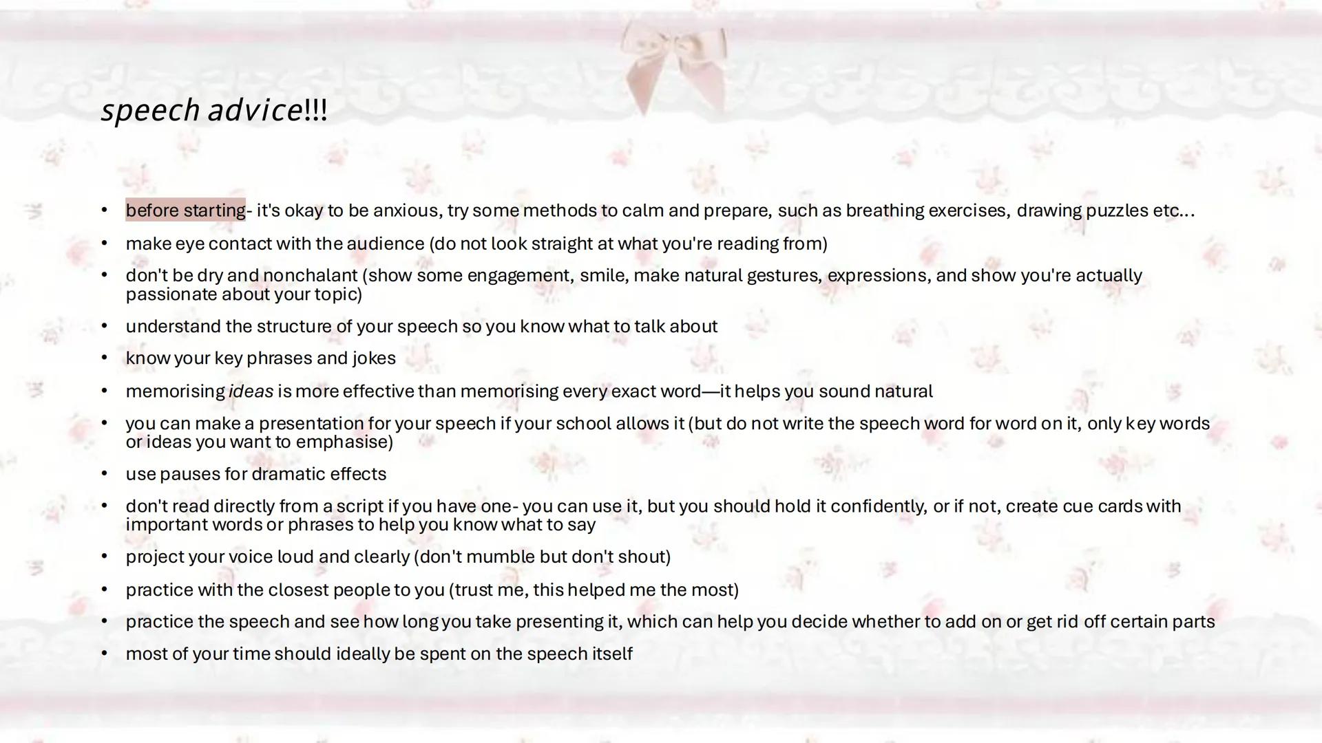 GCSE English Speaking exam tips!! key info
• it is compulsory
o appears on your exam certificate as a separate grade (aside from English Lan