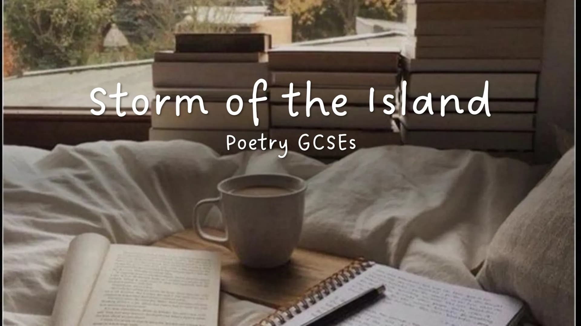 Storm of the Island
Poetry GCSEs Storm on the Island
Seamus Heaney was an Irish poet who often wrote about his country and nature. Storm on 