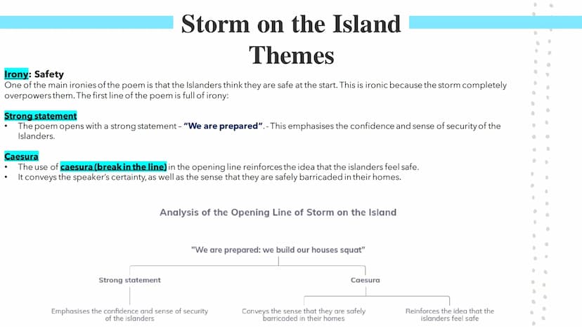 Storm of the Island
Poetry GCSEs Storm on the Island
Seamus Heaney was an Irish poet who often wrote about his country and nature. Storm on 
