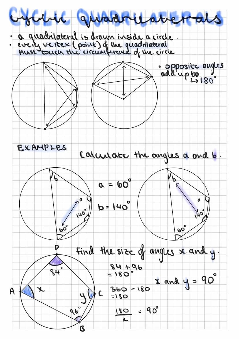 vircbe theorenos
•Angles at the CENTRE are twice the angle at the
CIRCUMFERENCE
EXAMPLES
X
20
(168"
Calculate the Missing angles x and y
D
y