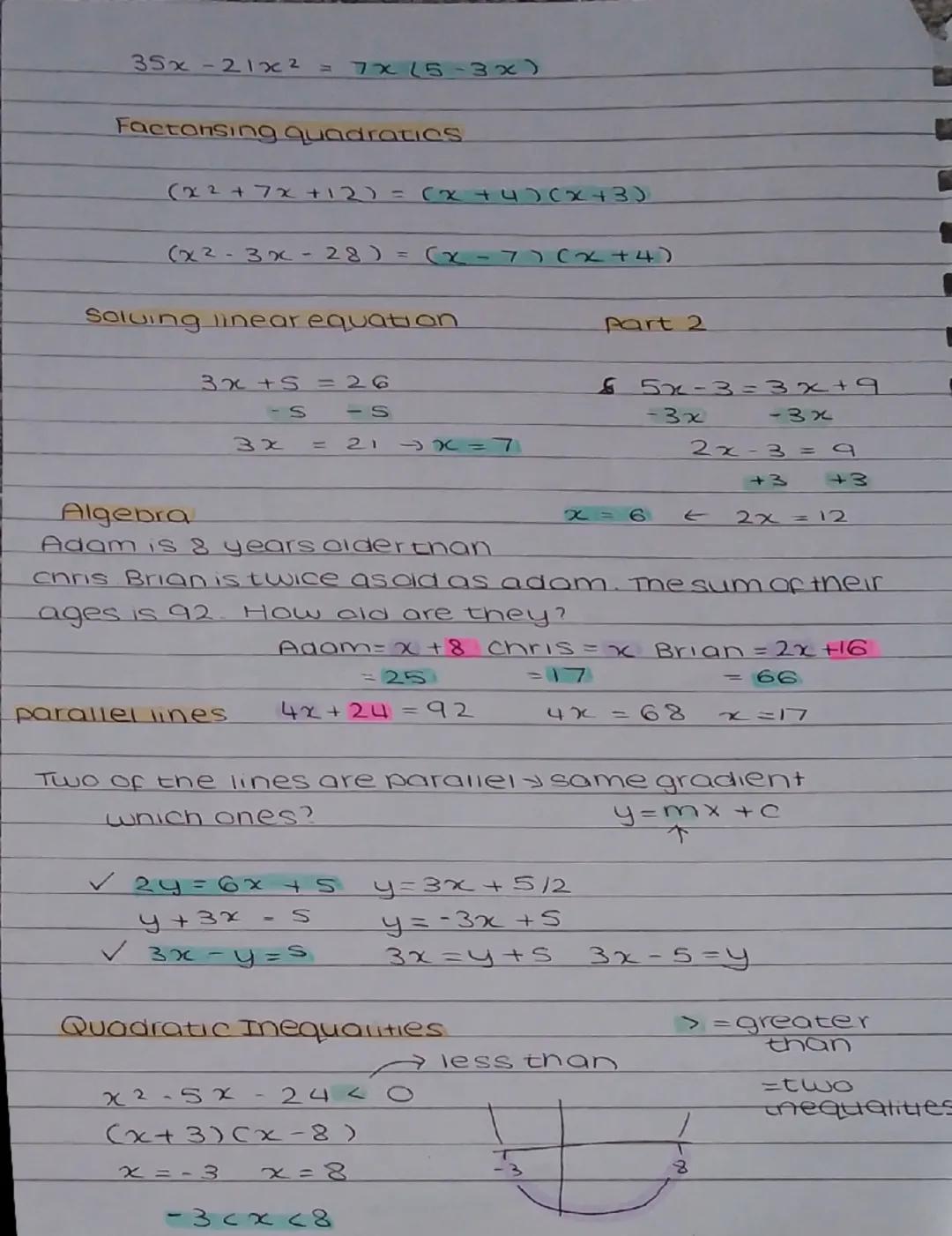 Inequalities. All about them
MATHS
The basics
graphical
inequalities
> Greater than
≥ = solid line
≥ Greater than or equal to
< > = dotted
l