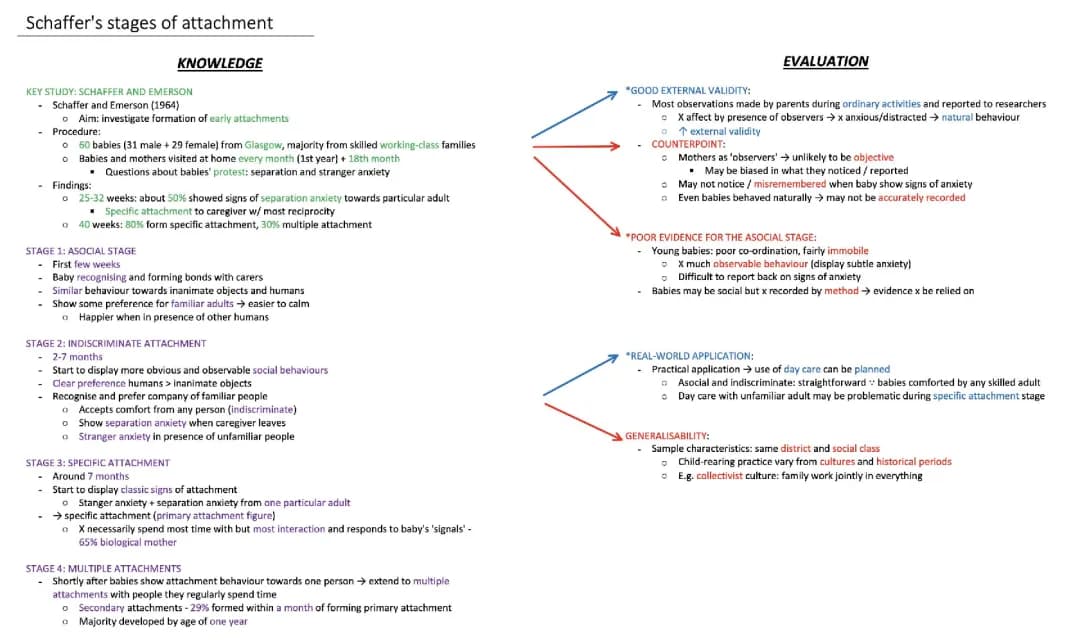 Schaffer's stages of attachment