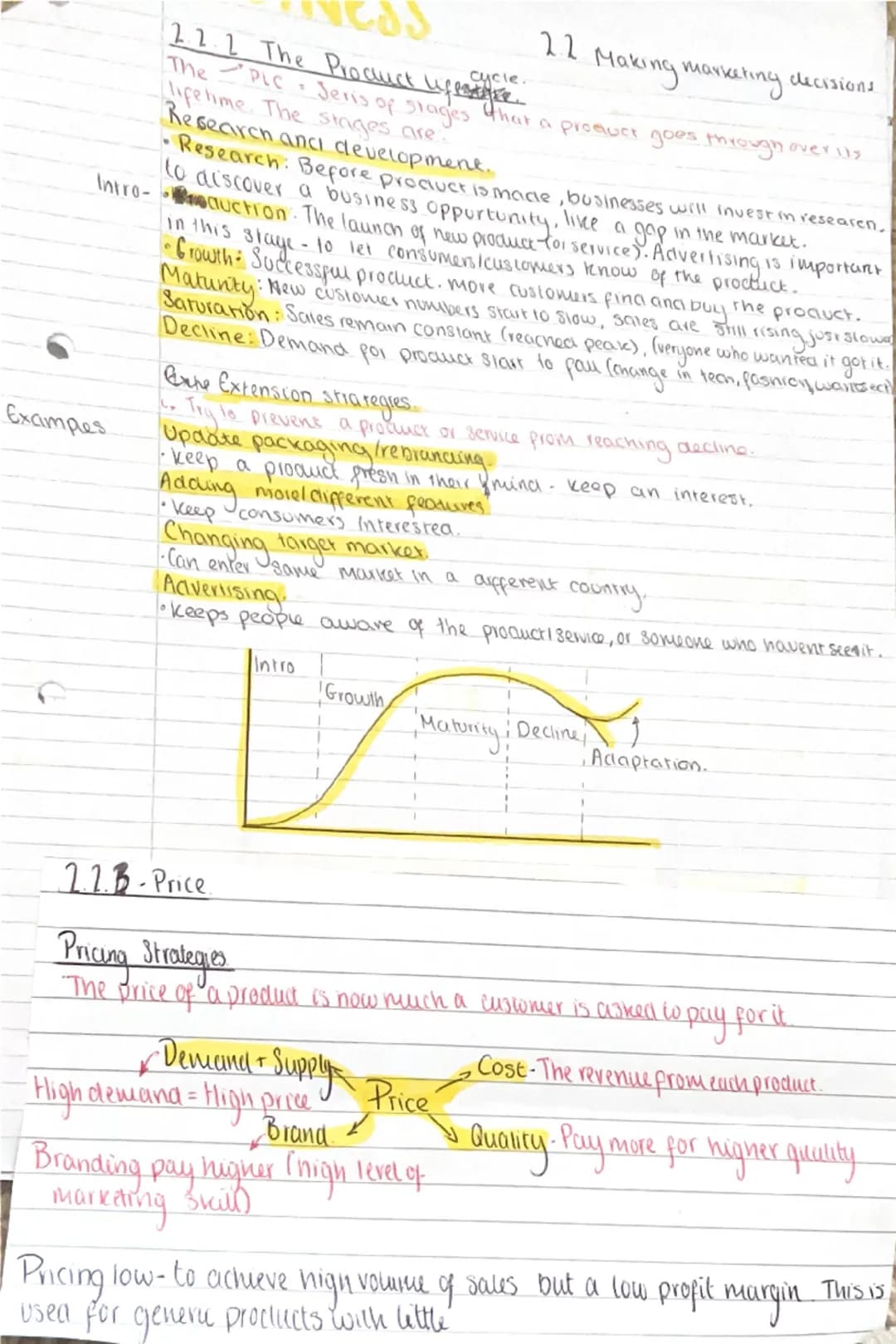 BUSINESS
1212 - Product
function, aesthetics and cost
Making marketing
2.2 Business ethics
decisions
Successful products start with a good d