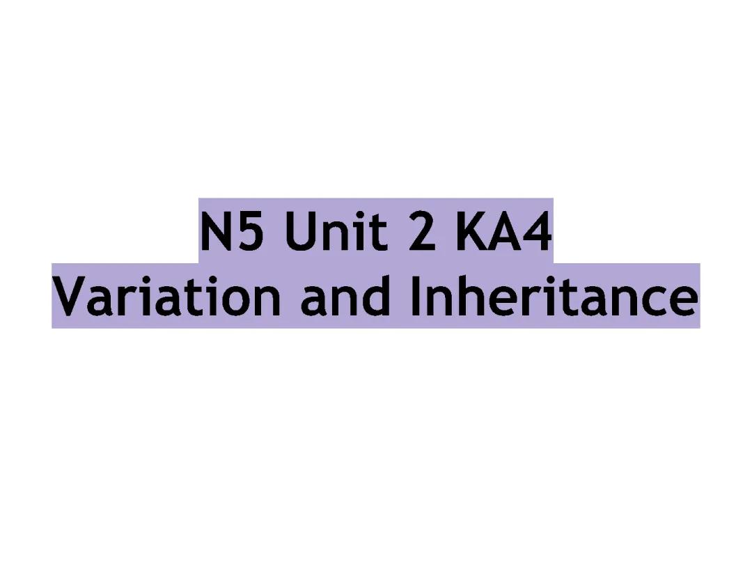 Learn Genetics: Monohybrid Crosses and Key Terms for N5 Biology