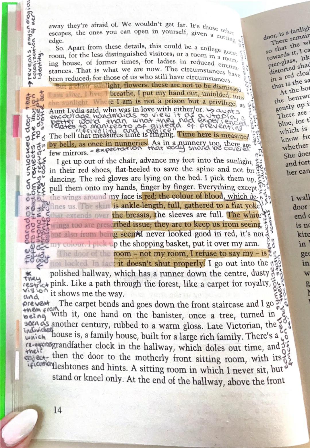 CHAPTER TWO
They maintain control by prohibiting luxuries
Stark short sentences suggests coldness
sparse and charachterless
the rooms steril