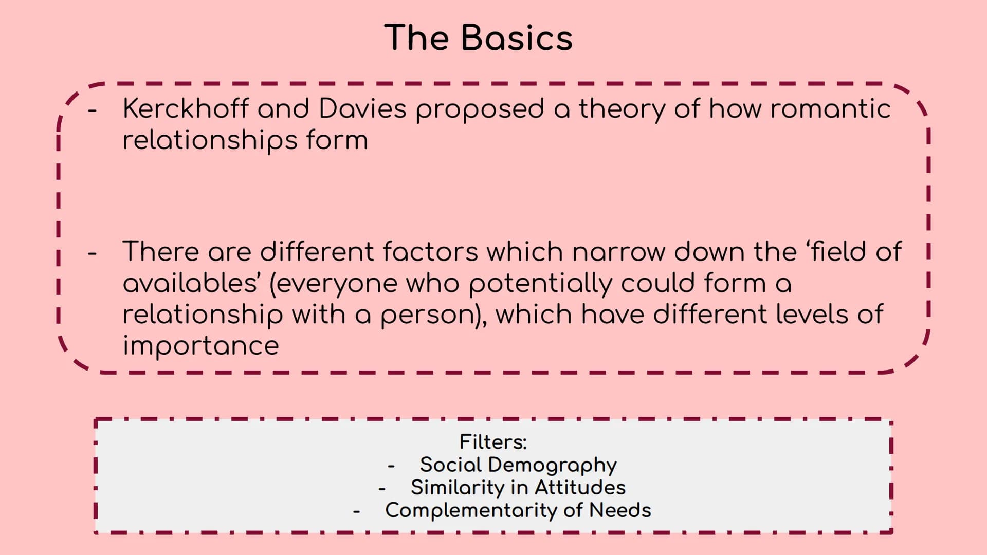 
<h2 id="kerckhoffanddaviestheory">Kerckhoff and Davies Theory</h2>
<p>Kerckhoff and Davies proposed a theory of how romantic relationships 
