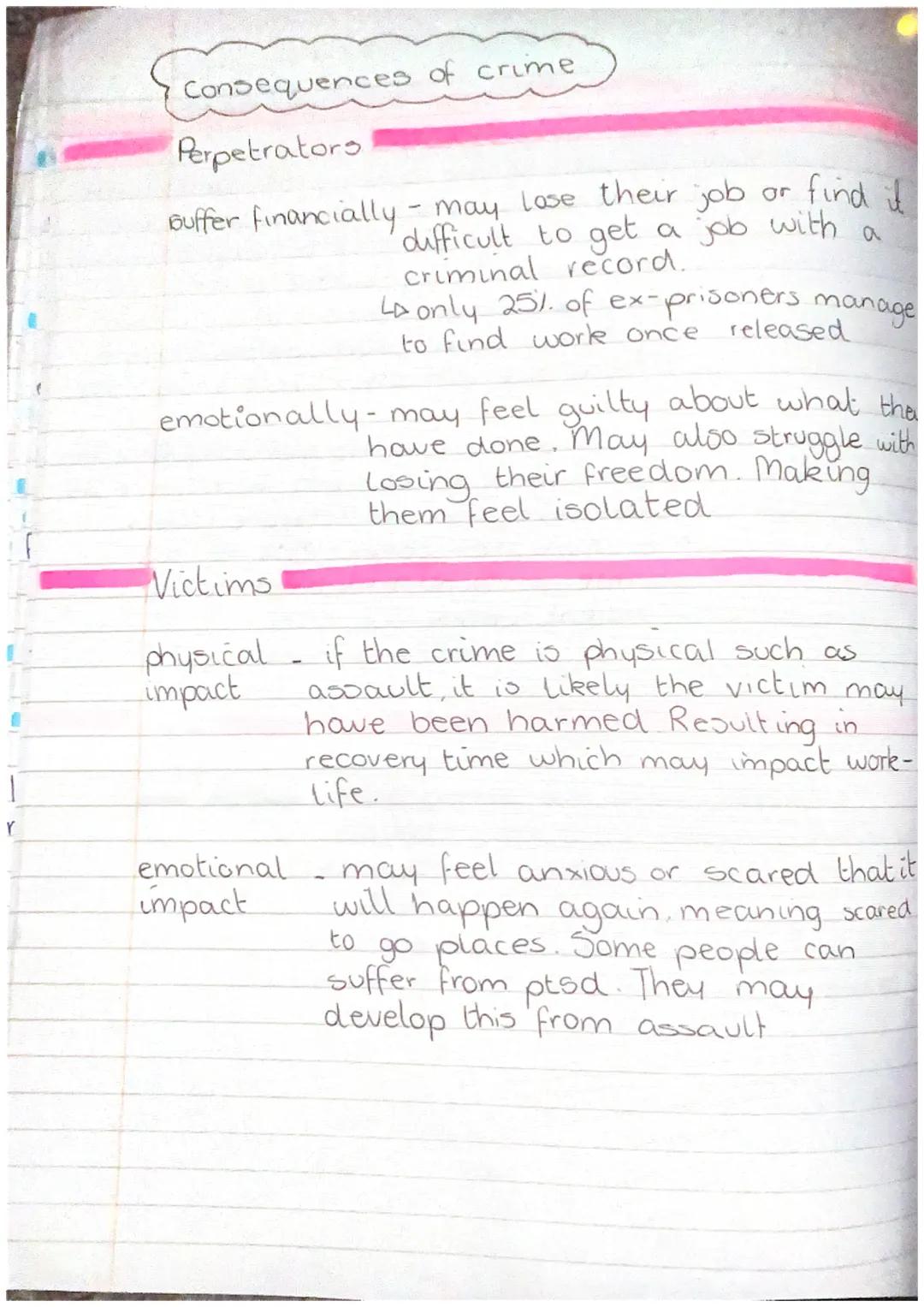 ORTME
AND J
d
VI
Causes of crime
economic
people
unemployment - this is linked to poverty
I don't have enough money, from not hav
a job they
