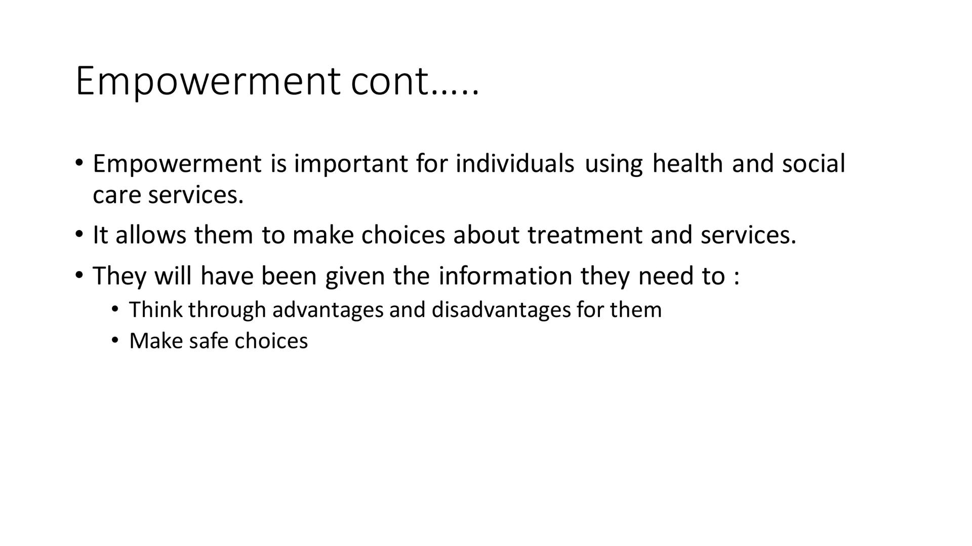 Component 2 LA B
B1 Care Values
B2 Reviewing own application of care values Learning Objectives
• To understand what is meant by a Care Valu