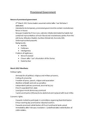 Know provisional government Russia modern history notes thumbnail