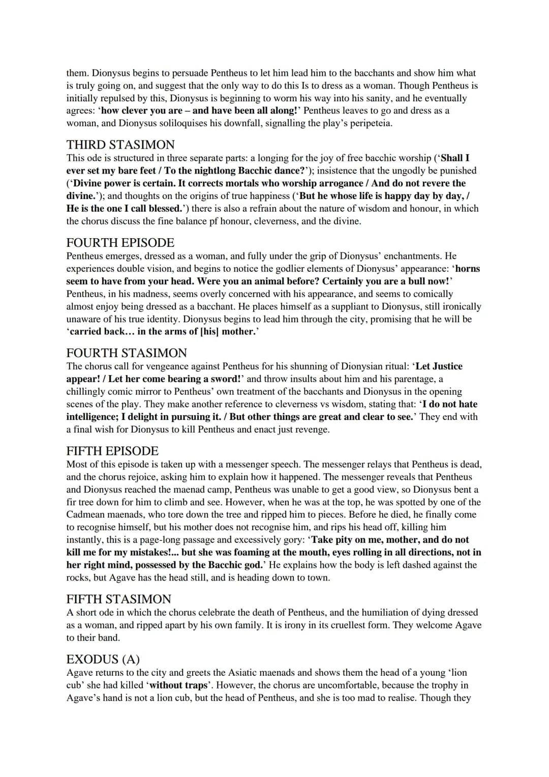 'BACCHAE' STUDY GUIDE
CONTEXT
EURIPIDES
●
●
●
●
One of the three great Athenian tragedians, along with Aeschylus and Sophocles
Famous for hi