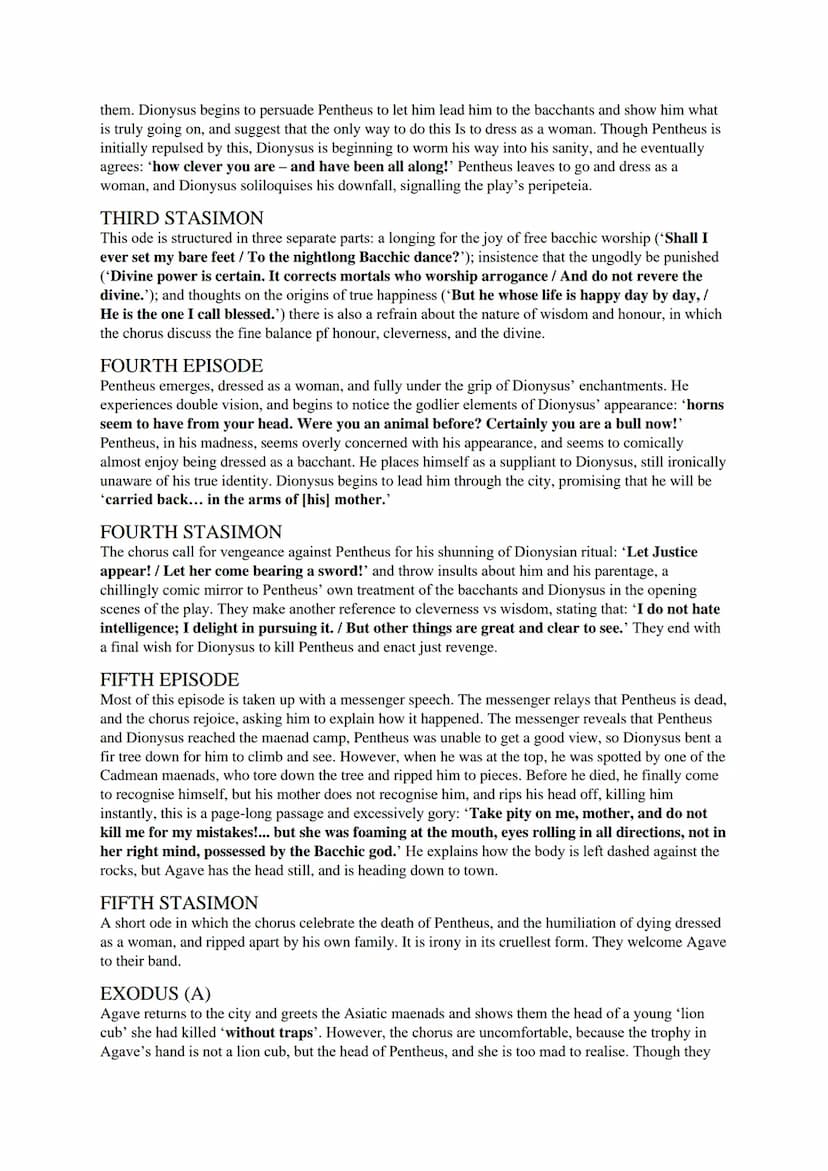 'BACCHAE' STUDY GUIDE
CONTEXT
EURIPIDES
●
●
●
●
One of the three great Athenian tragedians, along with Aeschylus and Sophocles
Famous for hi