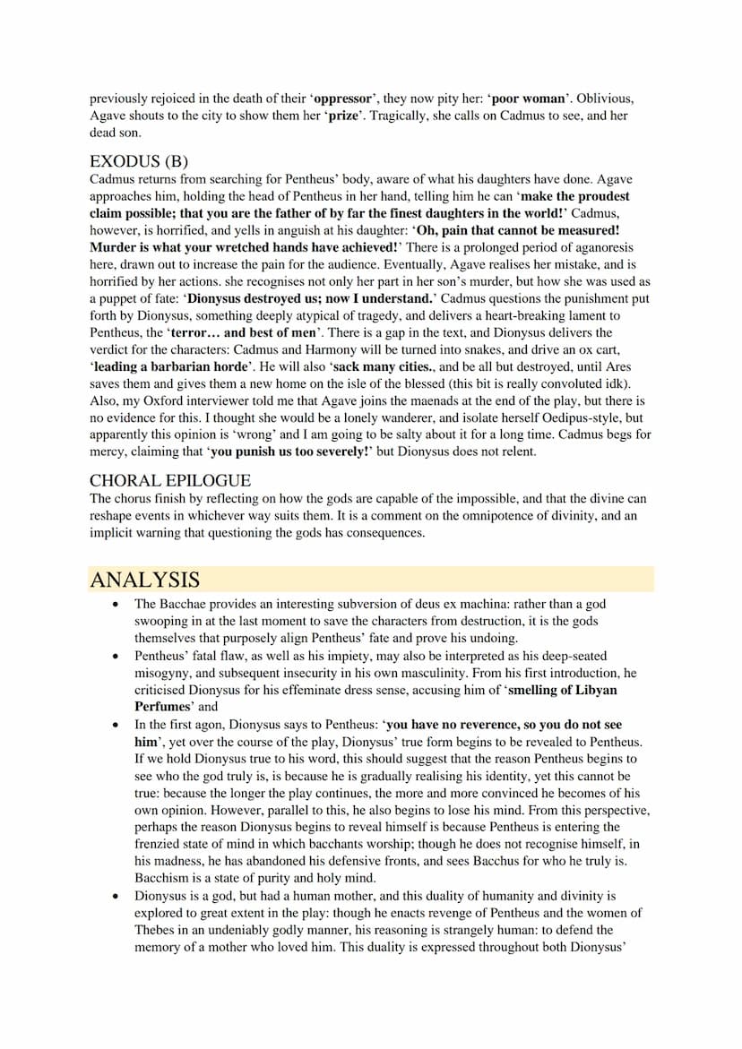 'BACCHAE' STUDY GUIDE
CONTEXT
EURIPIDES
●
●
●
●
One of the three great Athenian tragedians, along with Aeschylus and Sophocles
Famous for hi