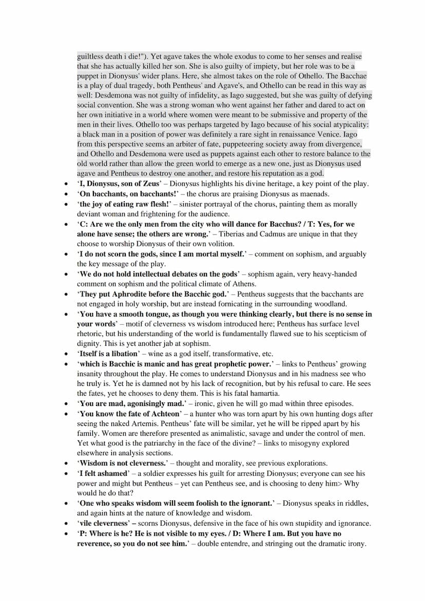 'BACCHAE' STUDY GUIDE
CONTEXT
EURIPIDES
●
●
●
●
One of the three great Athenian tragedians, along with Aeschylus and Sophocles
Famous for hi