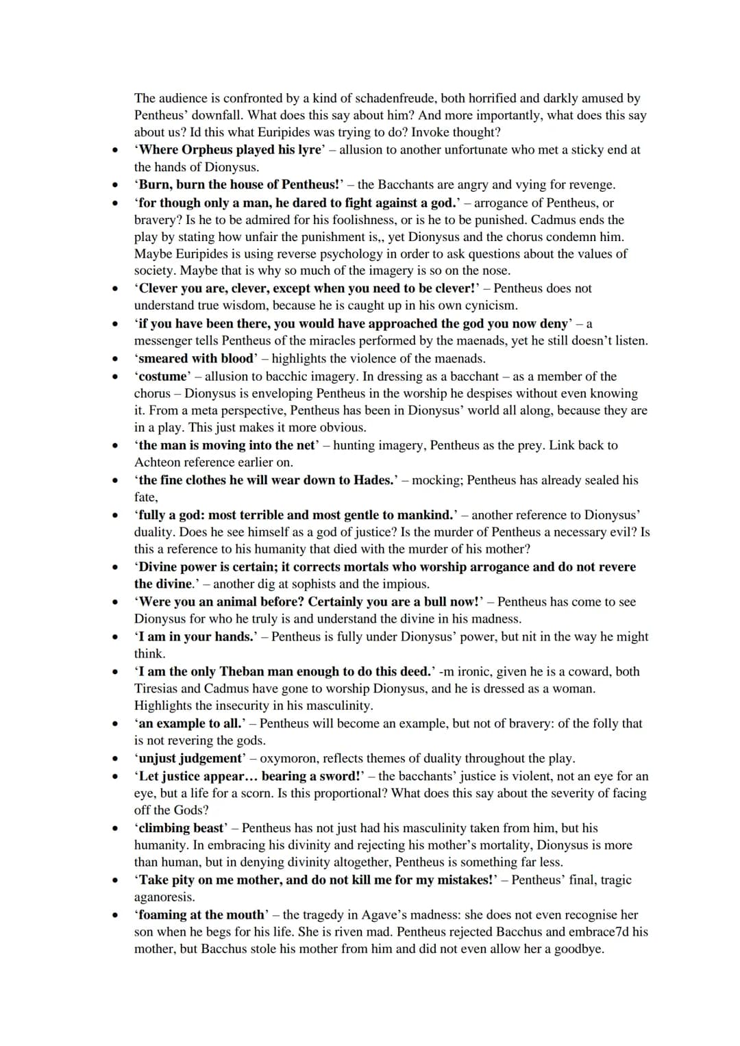 'BACCHAE' STUDY GUIDE
CONTEXT
EURIPIDES
●
●
●
●
One of the three great Athenian tragedians, along with Aeschylus and Sophocles
Famous for hi