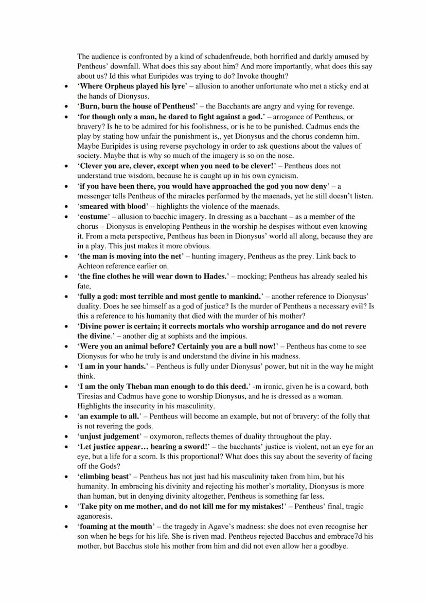 'BACCHAE' STUDY GUIDE
CONTEXT
EURIPIDES
●
●
●
●
One of the three great Athenian tragedians, along with Aeschylus and Sophocles
Famous for hi