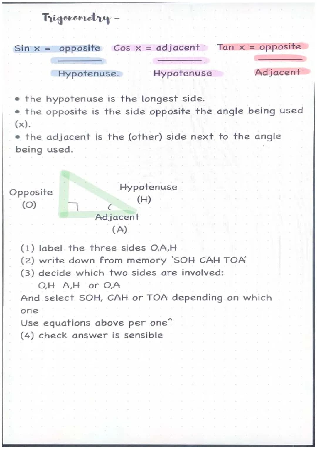 Trigonometry and trigonometry examples 