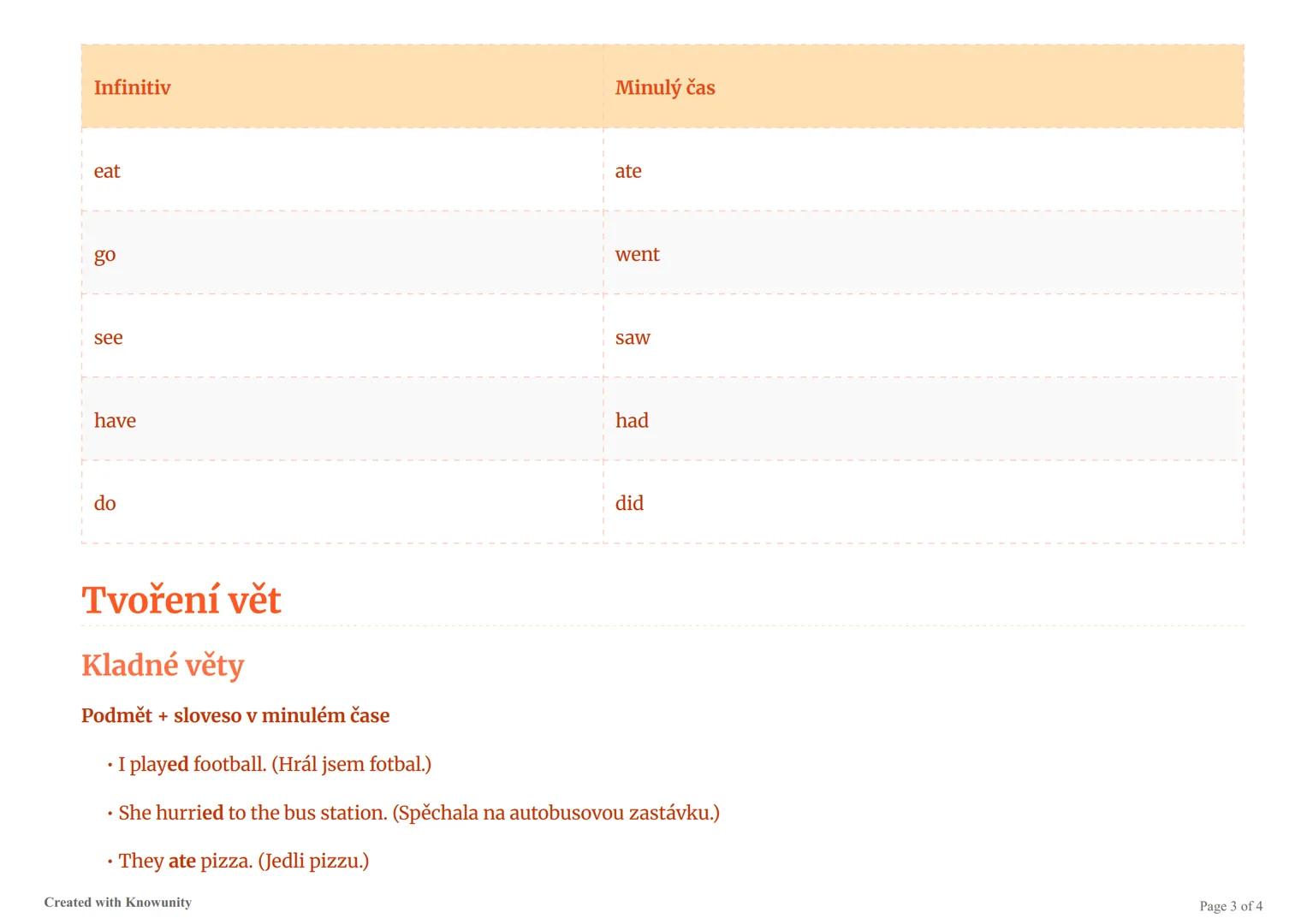 # Minulý čas prostý (Simple Past)

Přehled minulého času prostého v angličtině, jeho použití, tvoření a příklady.

# Minulý čas prostý (Simp