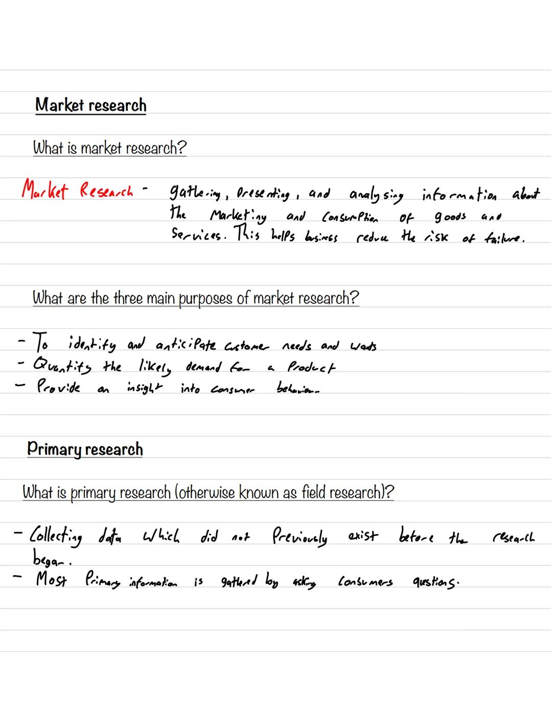 Guided Note
Note - Taking 1.1.2
Product and market orientation
What is the difference between a product orientated and a market orientated
a