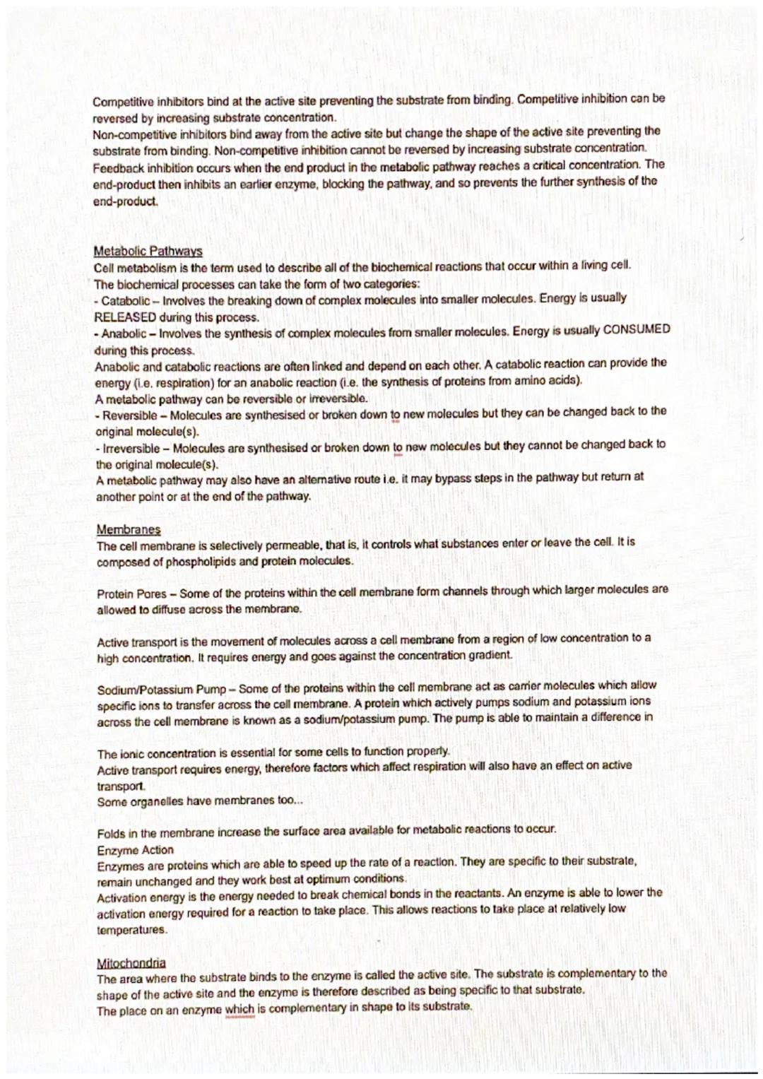 # Metabolic Pathways

Metabolism
Metabolism refers to all of the chemical reactions that take place inside living cells.
Unicellular and mul