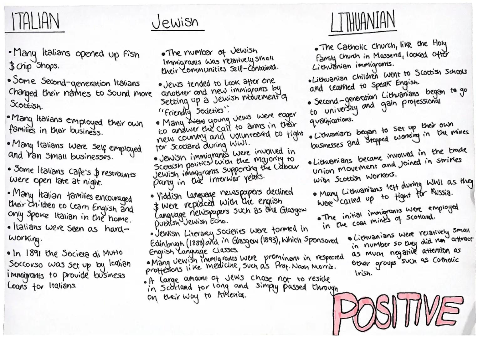 ITALIAN
•The various "temperence movements"
disliked that Italians cate's were open
Cate as they provided a place for young.
people to soual