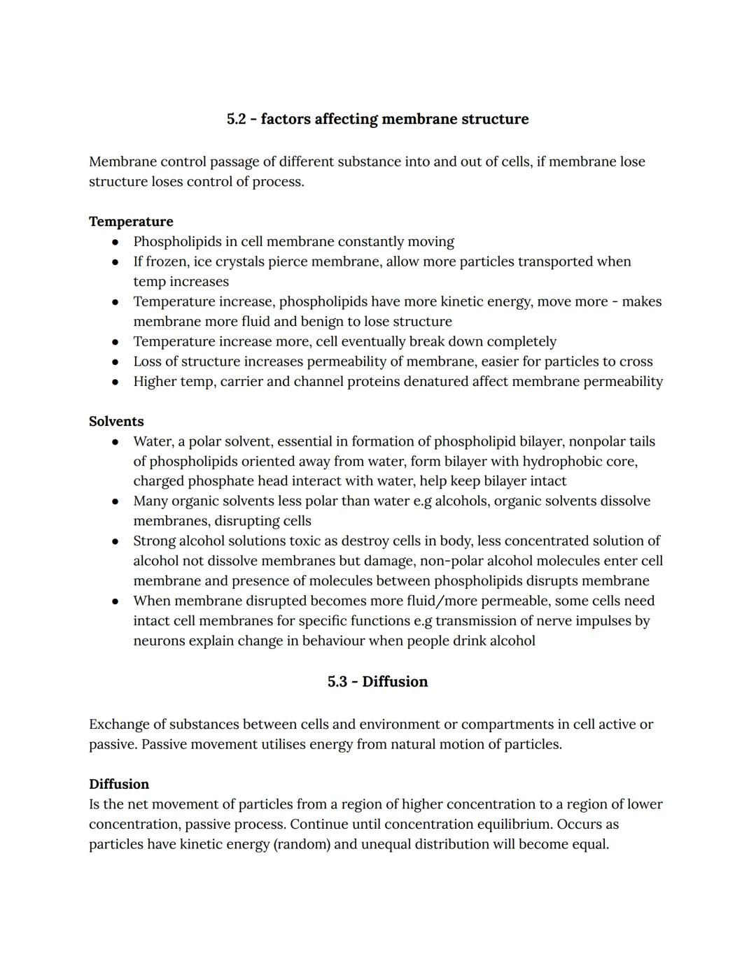 Formation of separate membrane-bound areas in a cell - compartmentalisation, vital to
cell as allows specific conditions for cellular reacti
