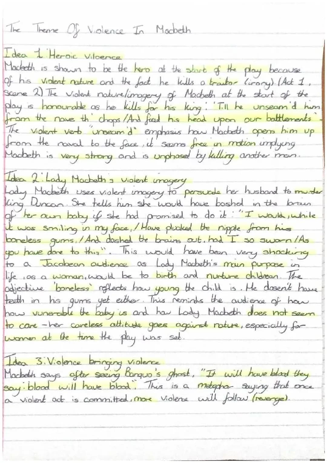 Exploring Violence in Macbeth: Quotes, Acts, and Characters