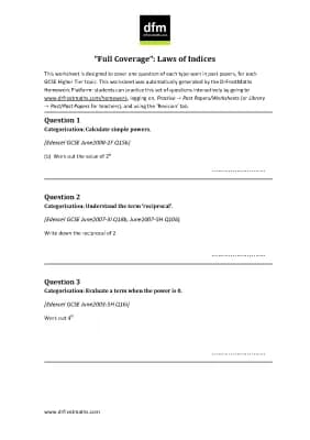 Know law of indices question thumbnail