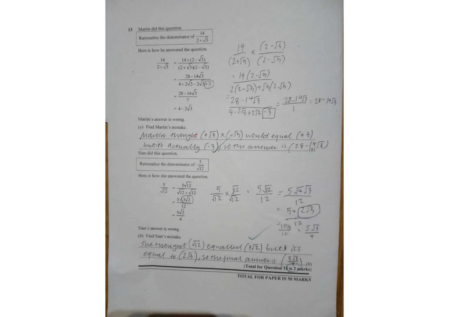 Pearson Edexcel
Level 1/Level 2 GCSE (9-1)
.
●
Instructions
•
Mathematics
Paper 2 (Calculator)
Time: 1 hour 30 minutes
Centre Number
.
Candi