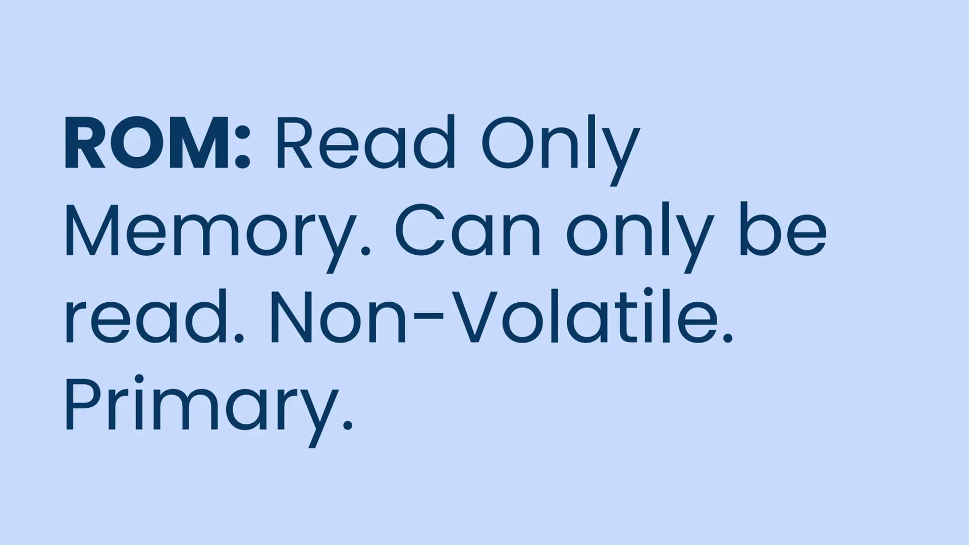 OCR GCSE J277 1.2
Summary: Memory and Storage Checklist
1.2
Primary Storage
Secondary Storage
Storage Types
Storage Devices
Storage Characte