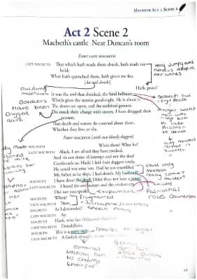 Know Act 2 scene 2 Macbeth annotations  thumbnail