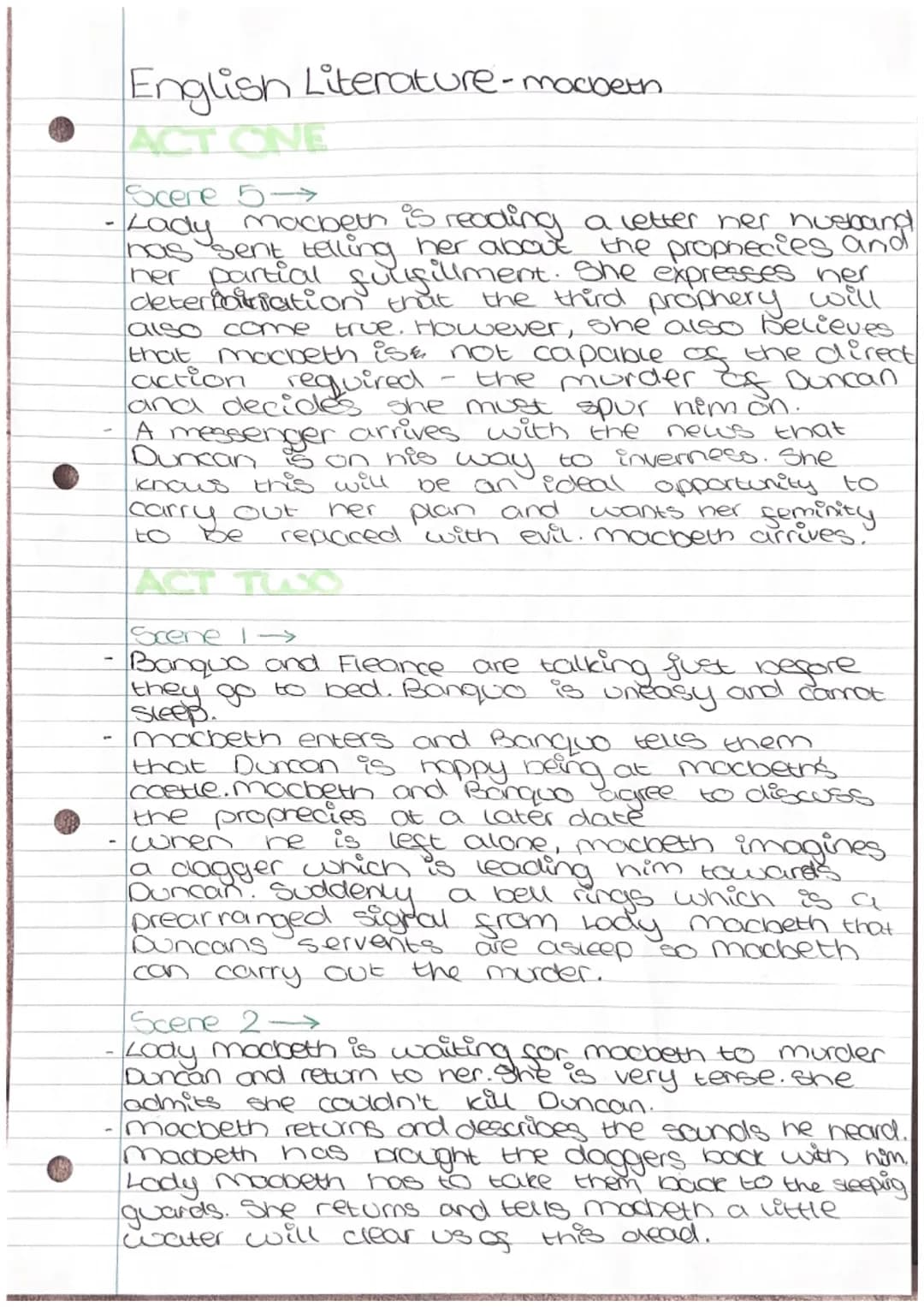 English Literature-macbeth
The three witches shakespeare
are used to add
drama, fear and
卡
creates a main
character who
audiences can
relate