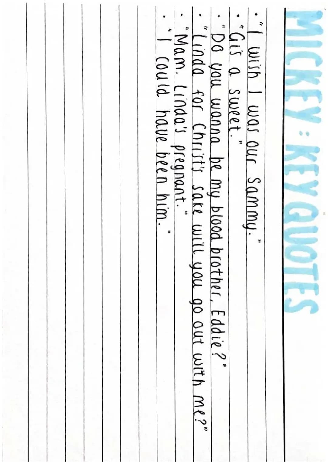 Blood Brothers: Key Character Quotes and Analysis for Revision