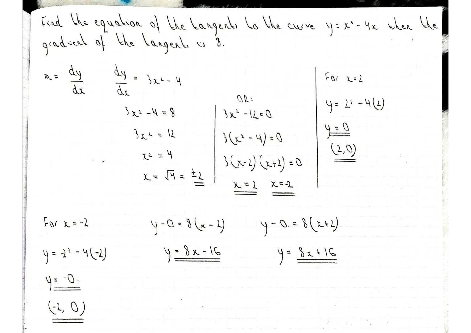 16.8.21
dy
dx
Equation of a langent./
M
-= dy
de
ہے
tangent
Therefore
we need to know two things about the tangent.
given.
point, of which a