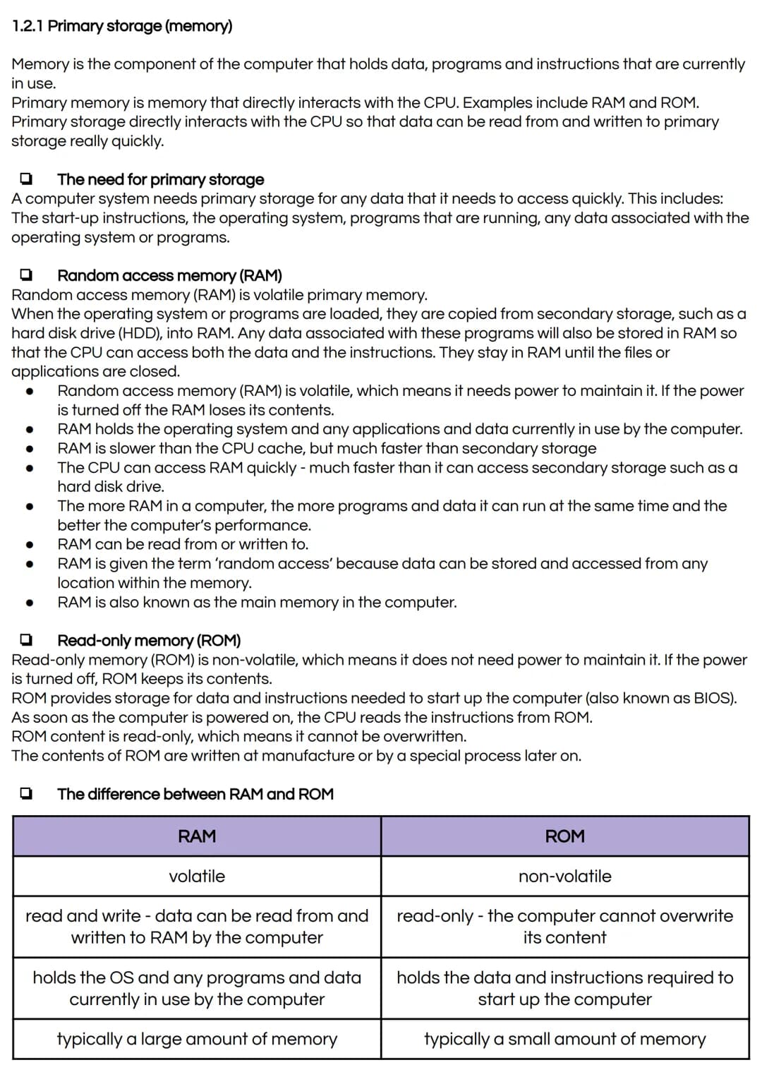 
<h3 id="assessmentcomponents">Assessment Components</h3>
<p>1.1 <strong>Systems Architecture</strong><br />
1.2 <strong>Memory and Storage<